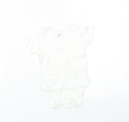 NEXT Baby White   Babygrow One-Piece Size 6-9 Months
