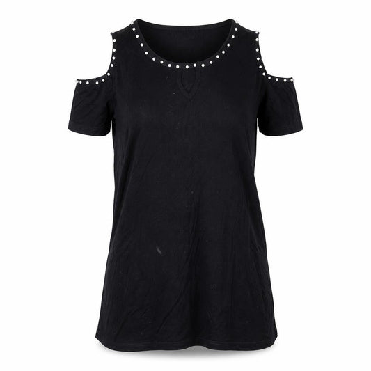 Lin H.C Womens Black   Basic T-Shirt Size M
