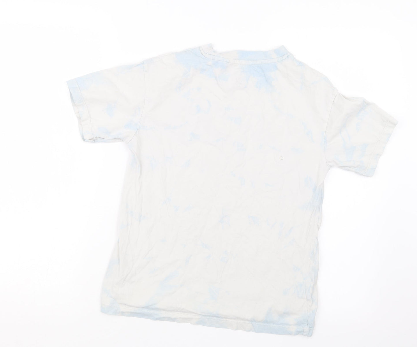 NEXT Girls Blue Geometric  Basic T-Shirt Size 8 Years