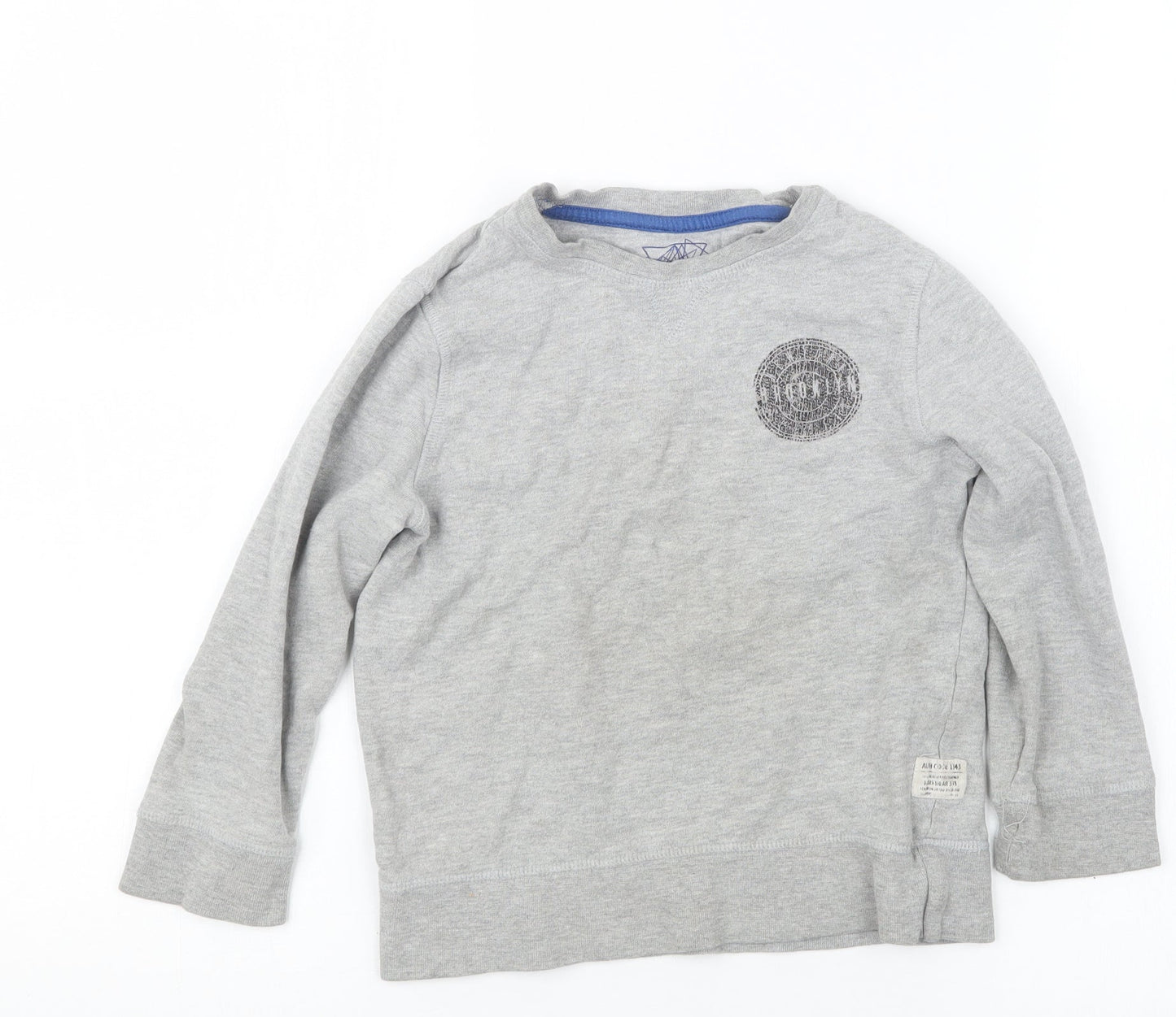 F&F Boys Grey   Pullover Jumper Size 5-6 Years