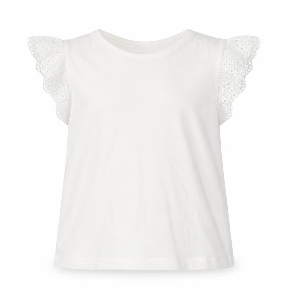 F&F Girls White   Basic T-Shirt Size 6-7 Years