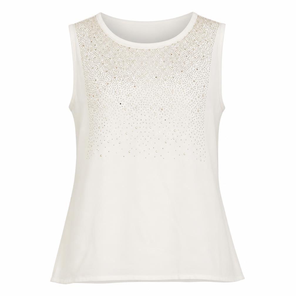 Mia Moda Womens White   Basic Blouse Size 10