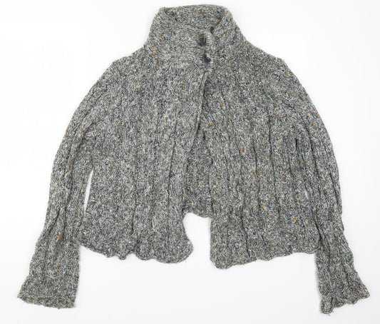 Soon Womens Grey  Knit Cardigan Jumper Size 18