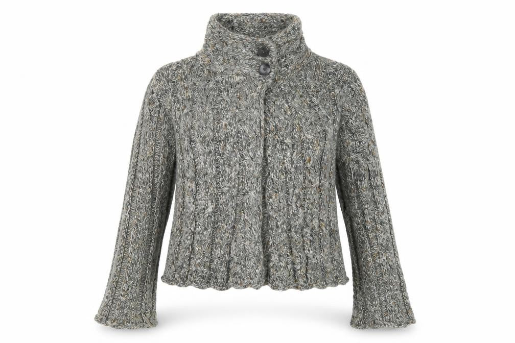 Soon Womens Grey  Knit Cardigan Jumper Size 18