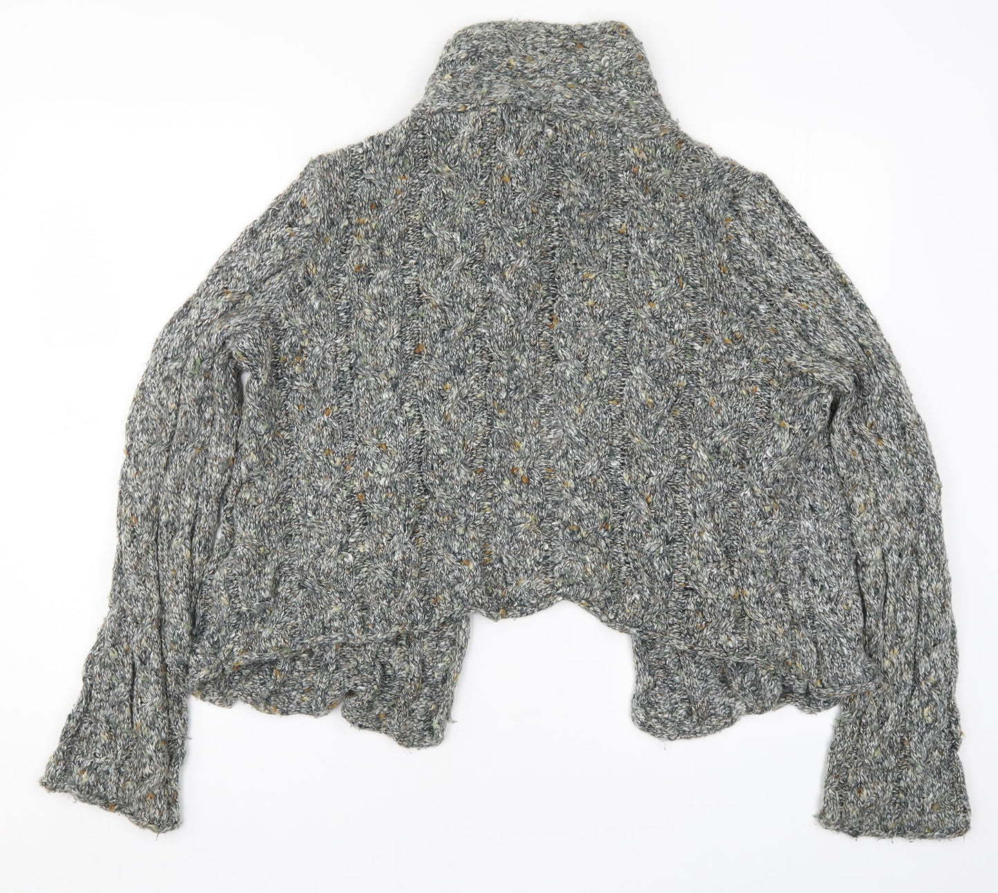 Soon Womens Grey  Knit Cardigan Jumper Size 18