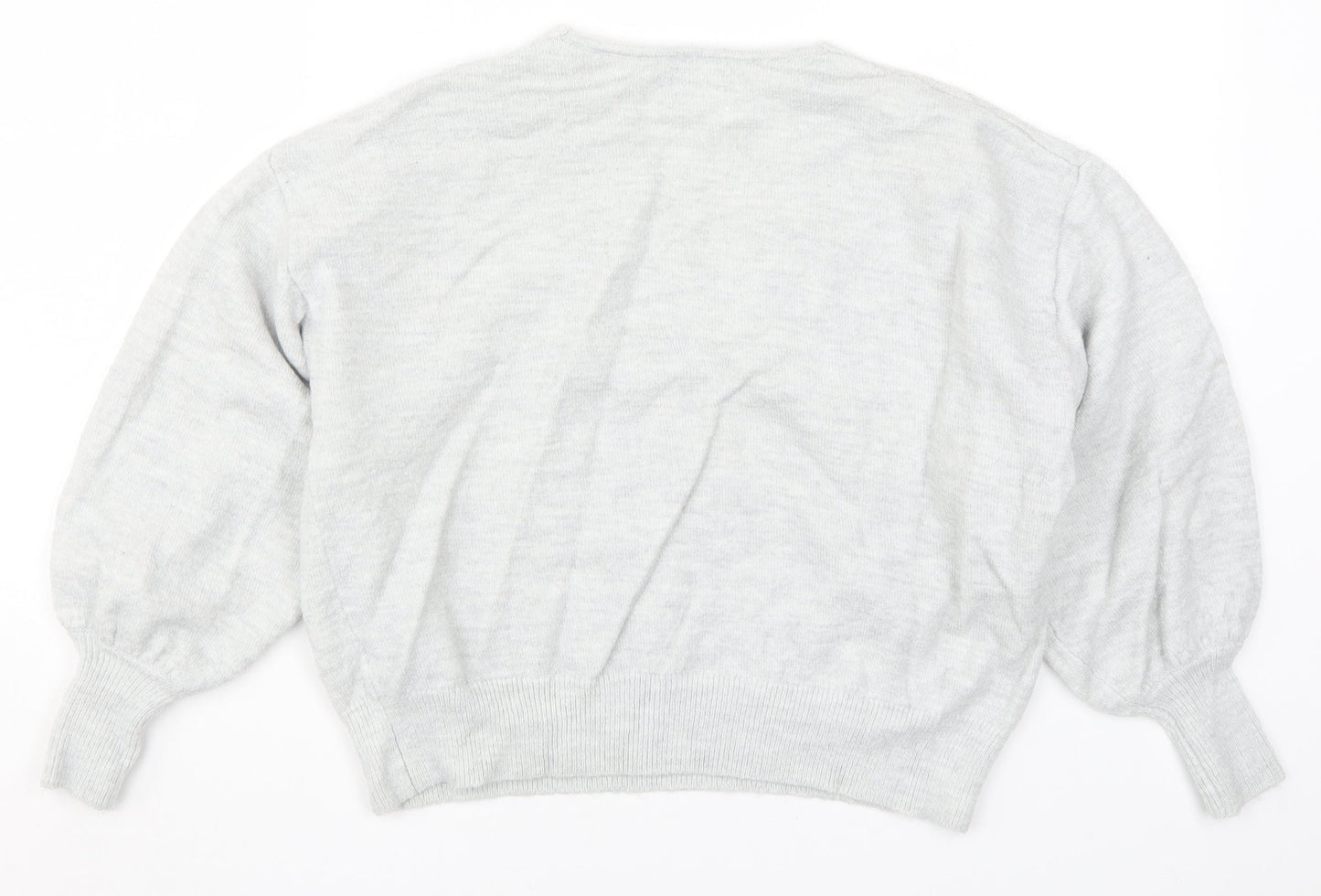 ASOS Womens Grey  Knit Pullover Jumper Size 10