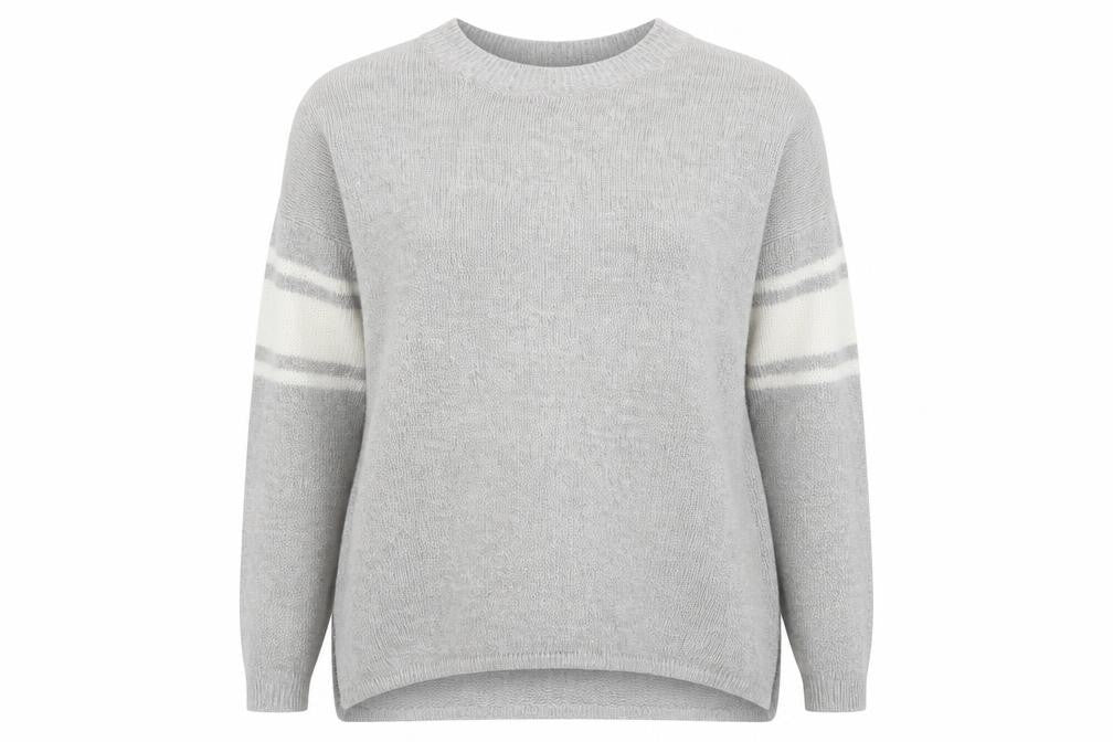 H&M Womens Grey  Knit Pullover Jumper Size M