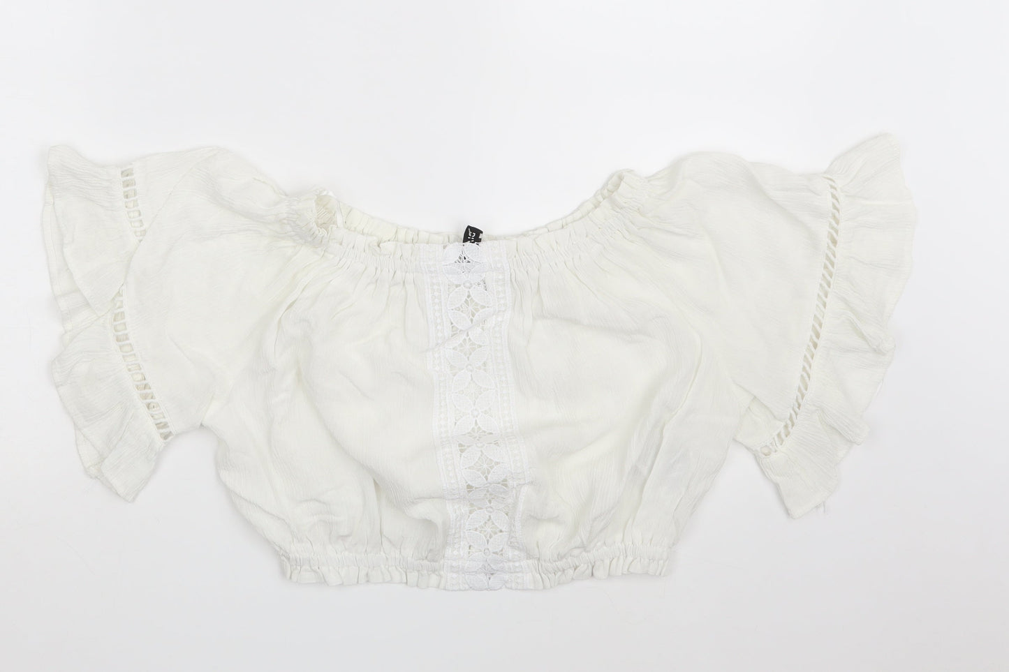 Divided Womens Ivory   Basic Blouse Size 10