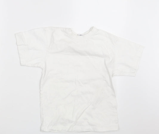 Banner Boys White   Basic T-Shirt Size 9-10 Years