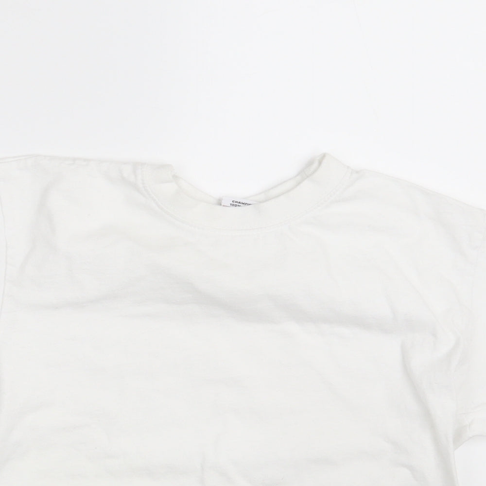 Banner Boys White   Basic T-Shirt Size 9-10 Years