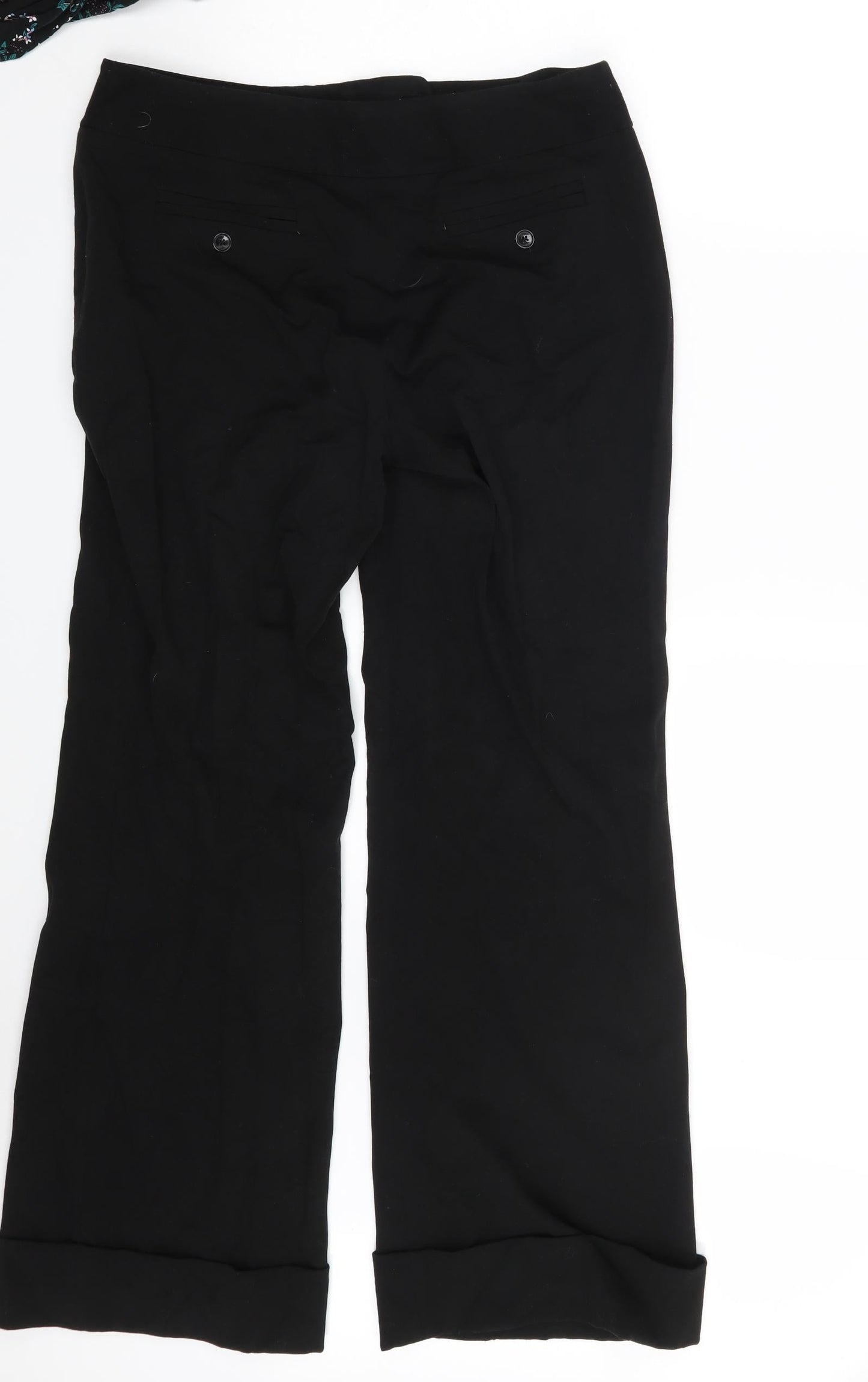 Rafaella Womens Black   Trousers  Size 10 L32 in