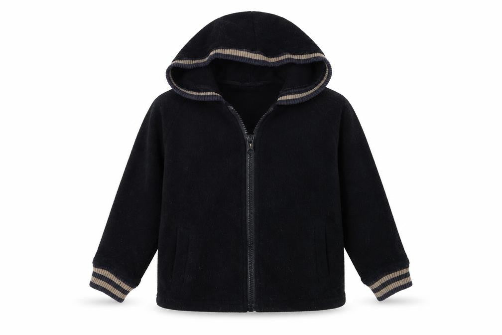 Okaidi Girls Black   Full Zip Hoodie Size 3 Years