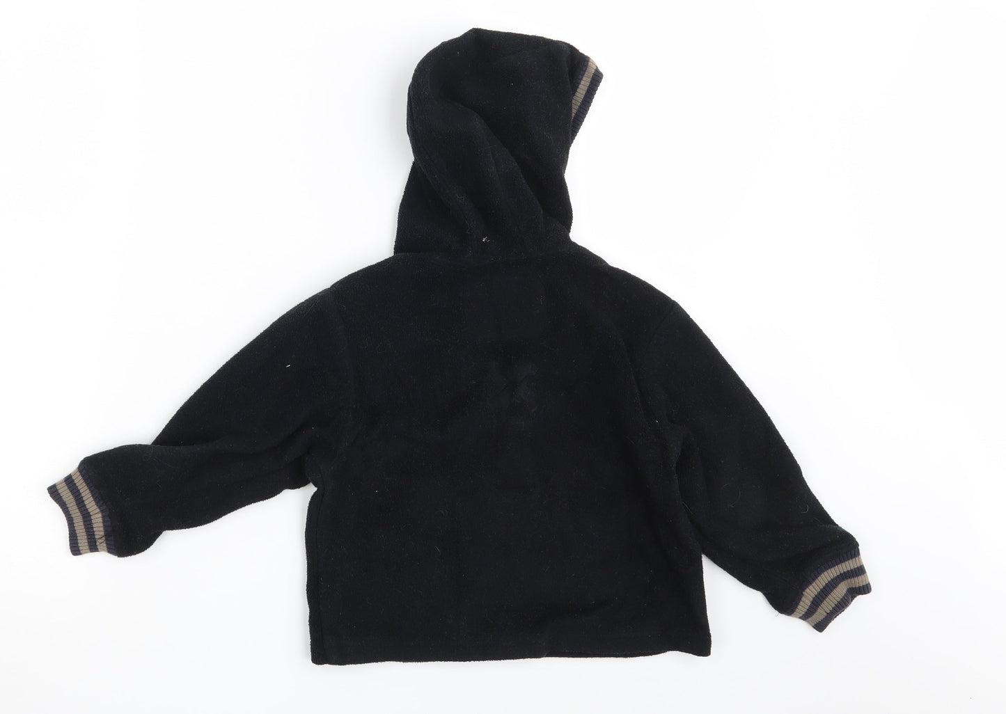 Okaidi Girls Black   Full Zip Hoodie Size 3 Years