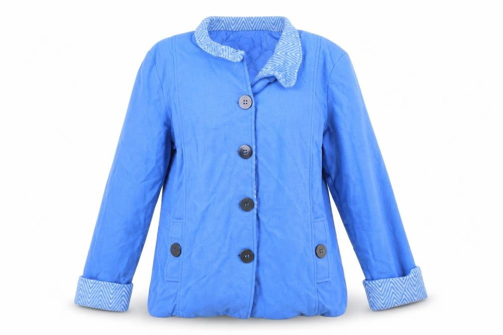 Anna del Lancay Womens Blue   Jacket Blazer Size L