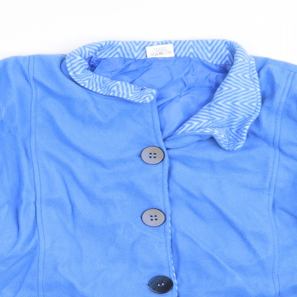 Anna del Lancay Womens Blue   Jacket Blazer Size L