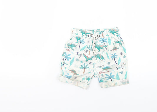 George Baby Multicoloured Geometric  Cropped Trousers Size 12-18 Months