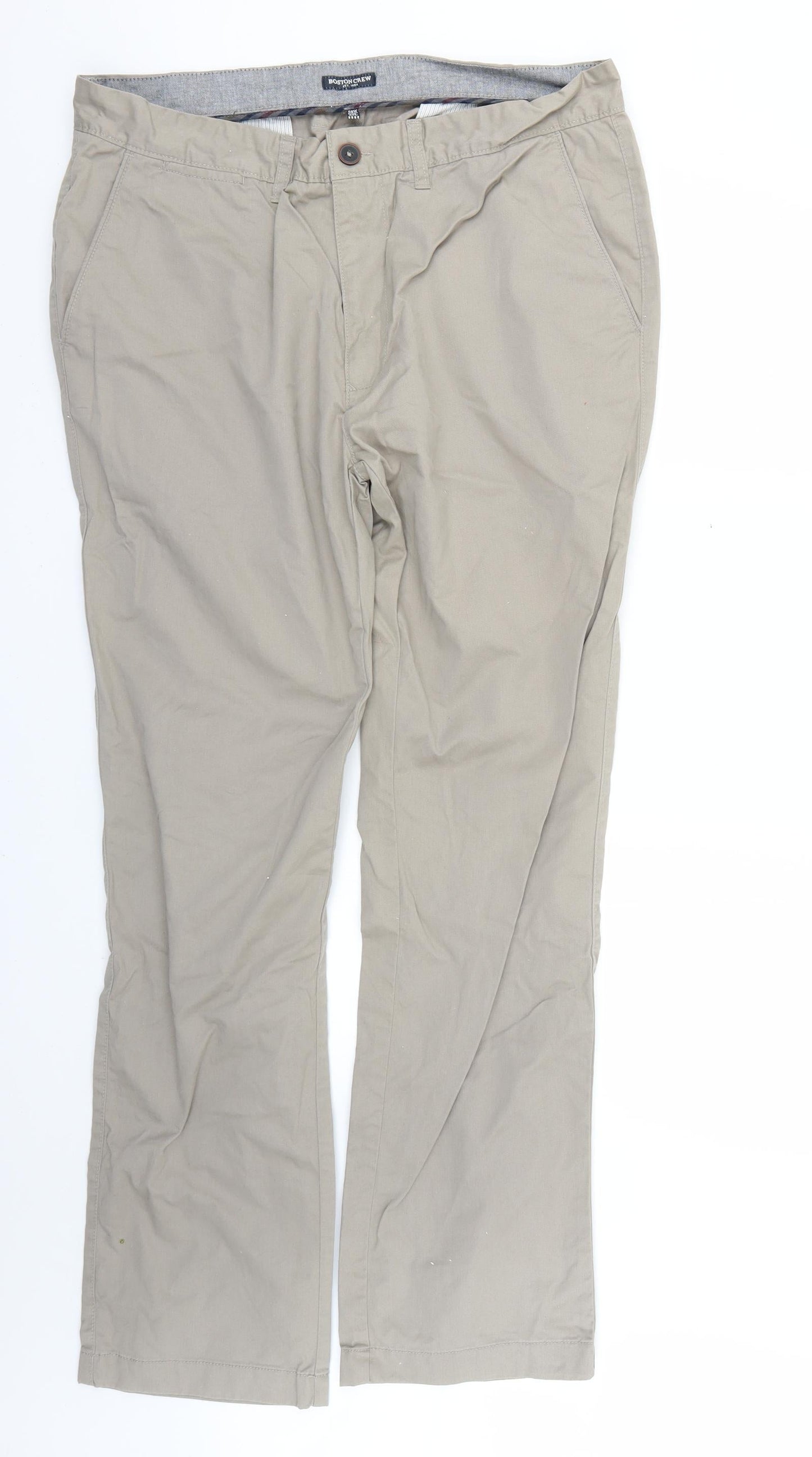 boston crew Mens Beige   Straight Jeans Size 38 L33 in