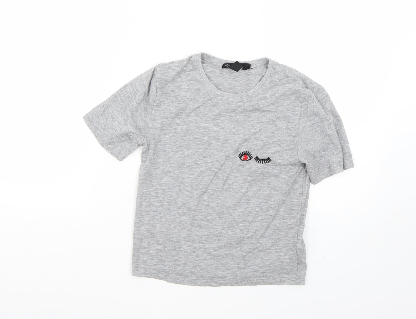 New Look Womens Grey   Basic T-Shirt Size 6