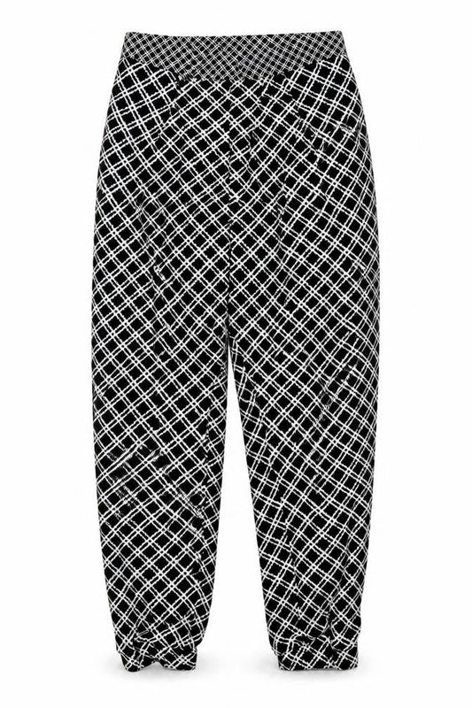 Topshop Womens Multicoloured Geometric  Trousers  Size 6 L24 in