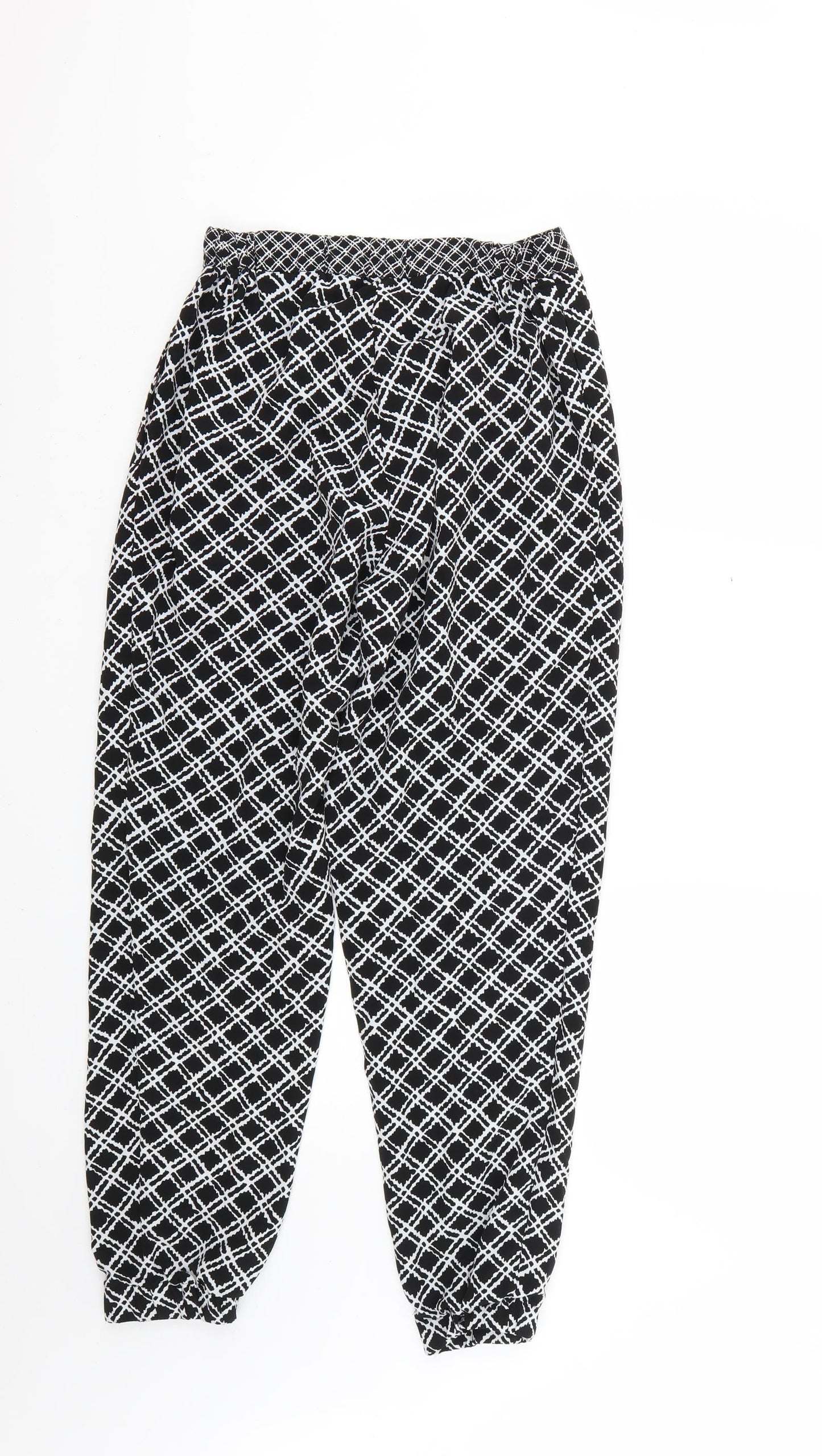 Topshop Womens Multicoloured Geometric  Trousers  Size 6 L24 in