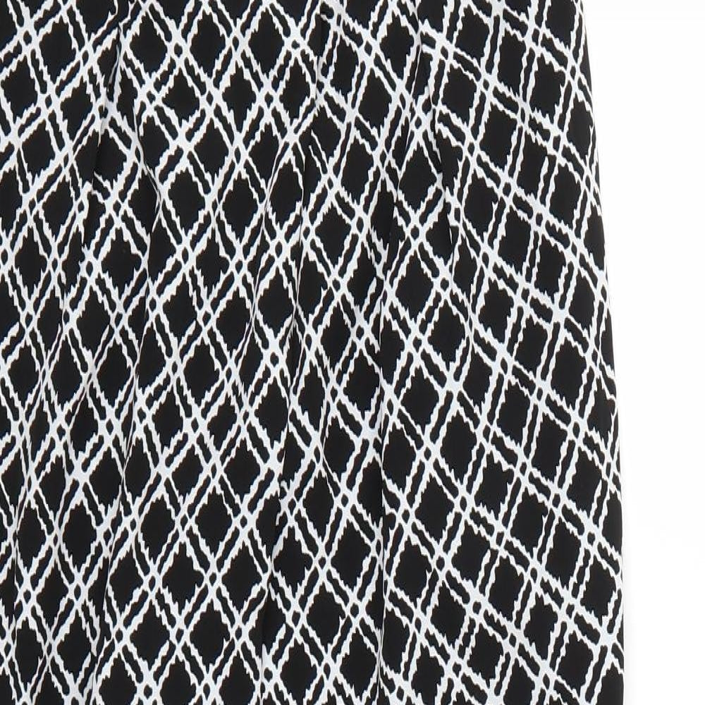 Topshop Womens Multicoloured Geometric  Trousers  Size 6 L24 in