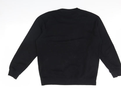 Preloved FOREVER 21 Womens Black   Pullover Jumper Size M  - Nothing personal - Back