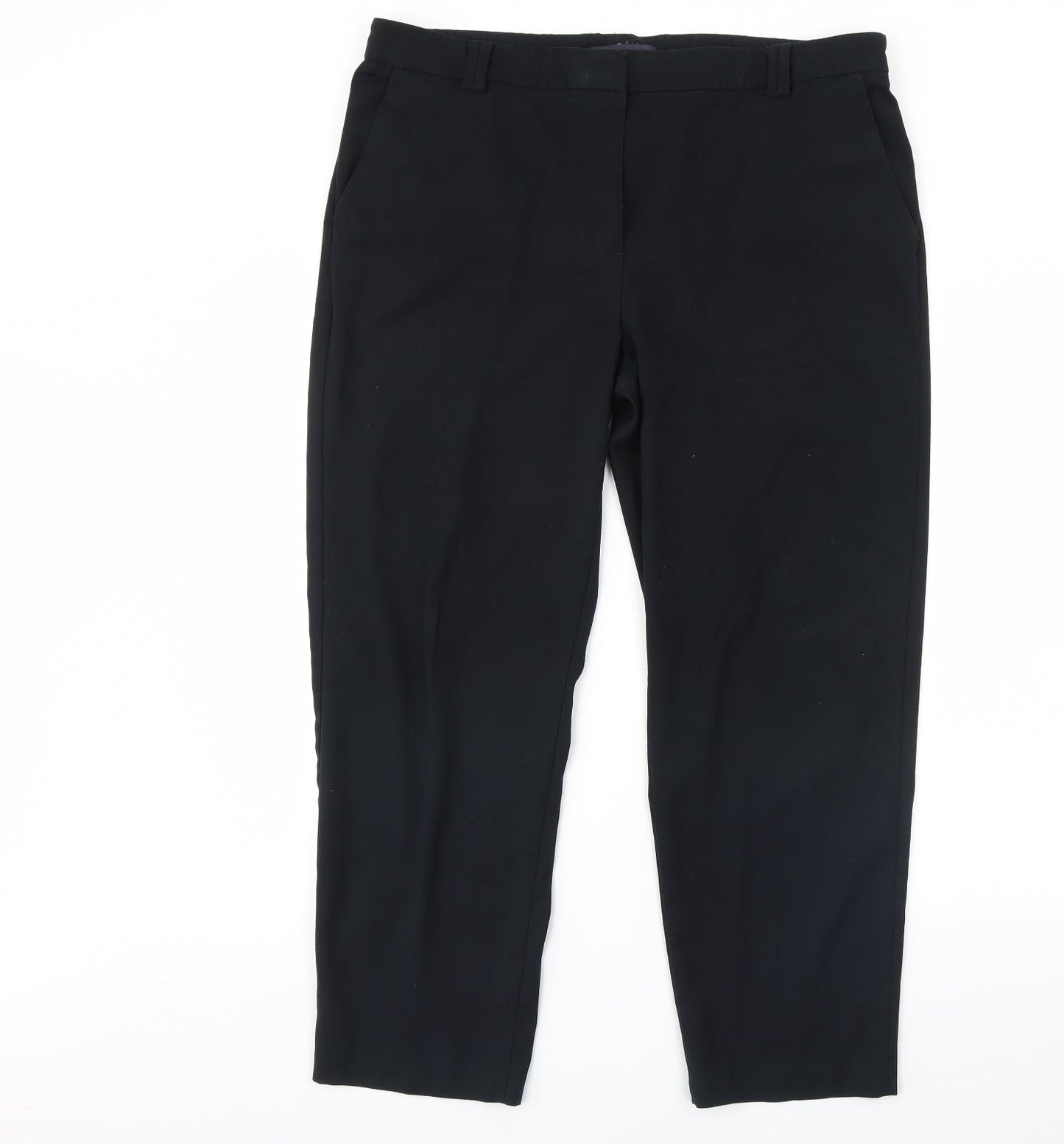 M&S Womens Black   Dress Pants Trousers Size 40 in L29 in