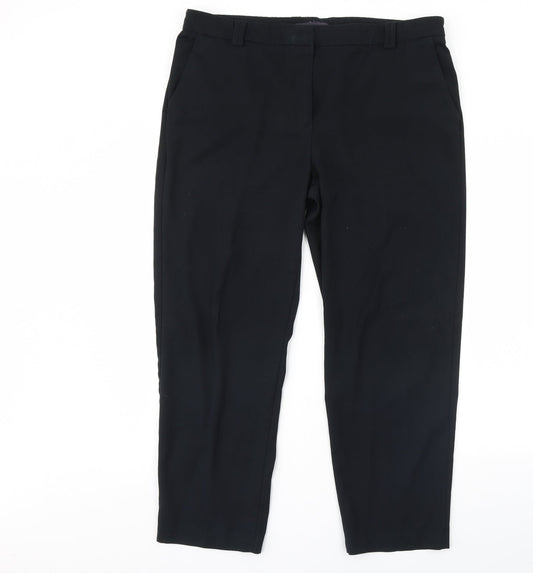 M&S Womens Black   Dress Pants Trousers Size 40 in L29 in