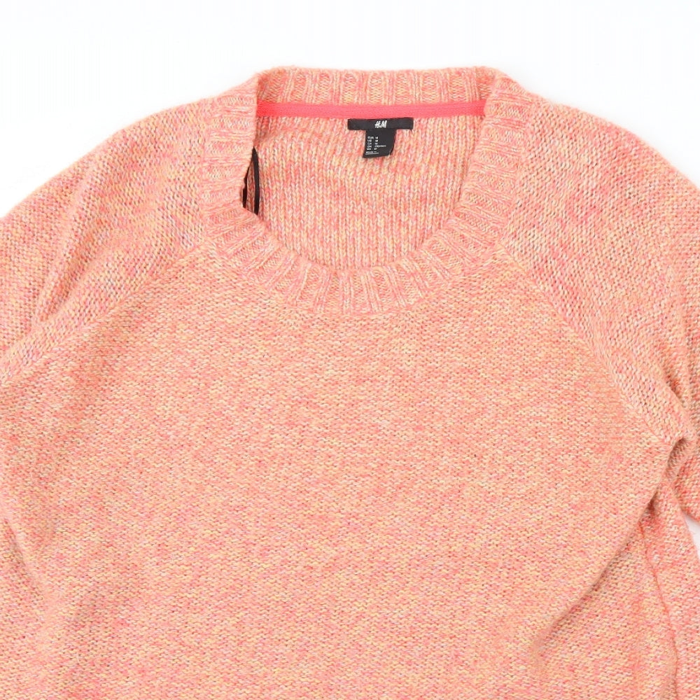 H&M Womens Pink   Pullover Jumper Size M
