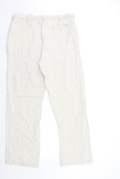 Preloved C&A Womens Beige   Trousers  Size 18 L31 in - Back