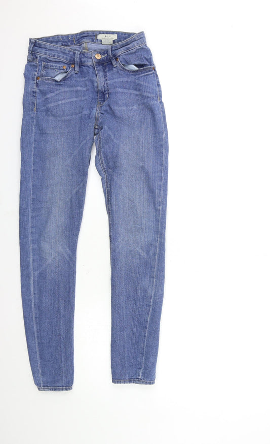 Preworn Womens Blue  Denim Skinny Jeans Size 26 in L30 in
