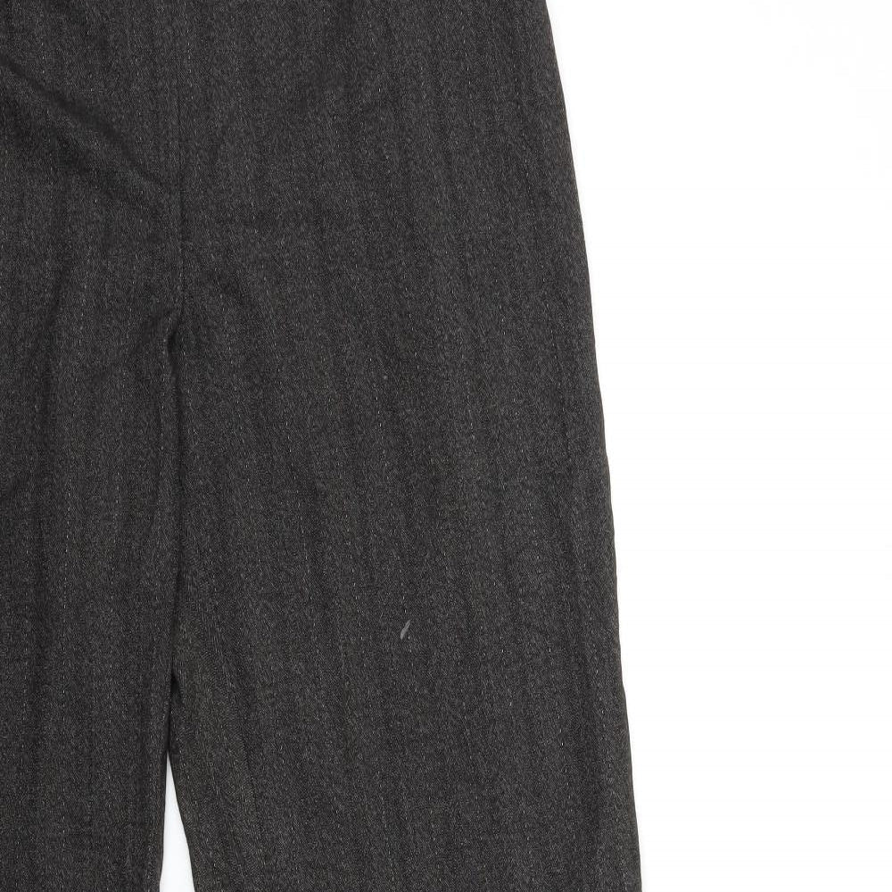 Dunnes Stores Womens Brown Striped  Trousers  Size 34 in L32 in