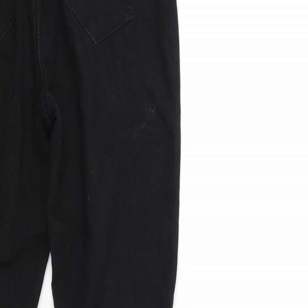Denim & Co. Womens Black  Denim Jegging Jeans Size 12 L26 in
