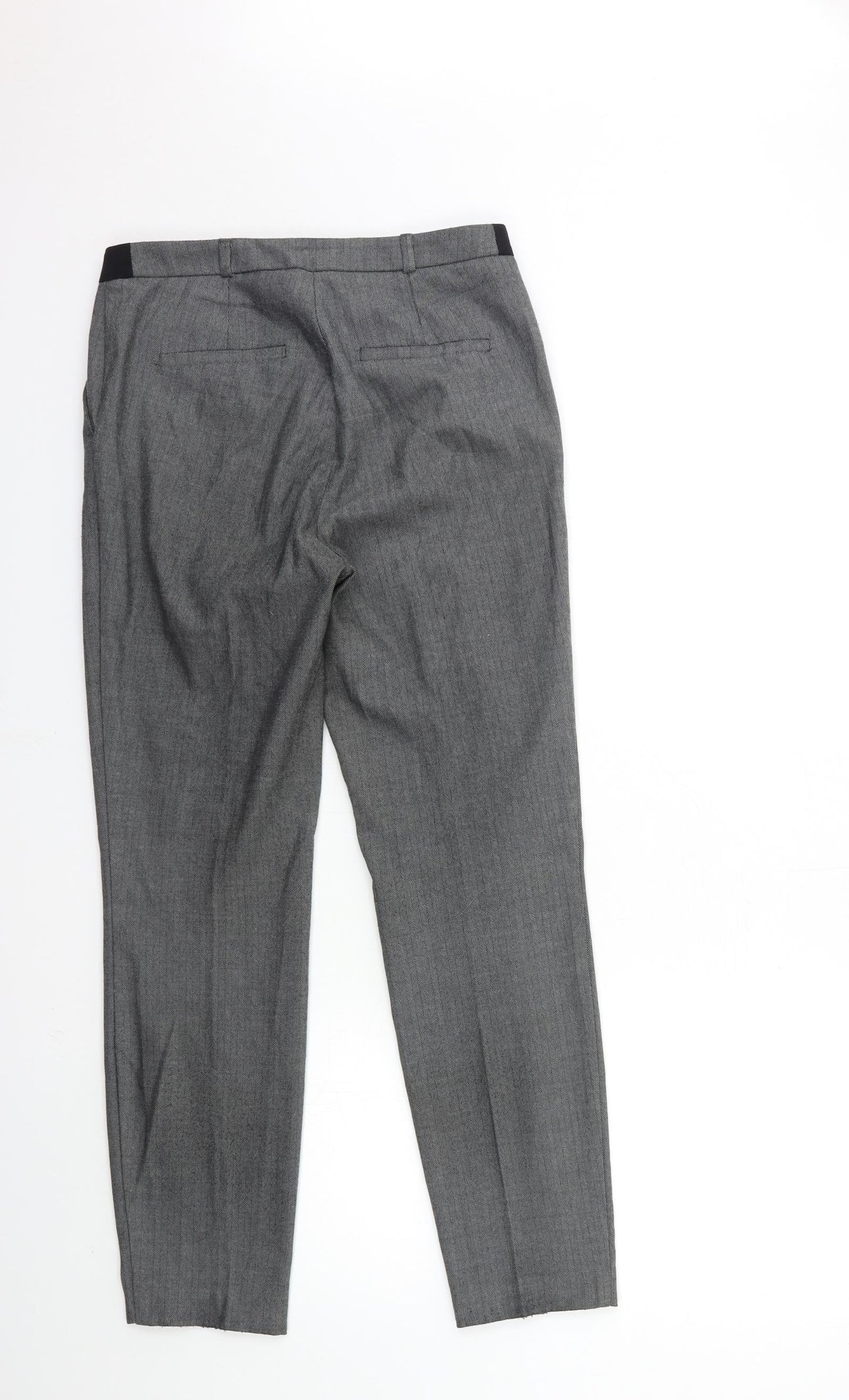 Papaya Womens Grey   Trousers  Size 8 L27 in