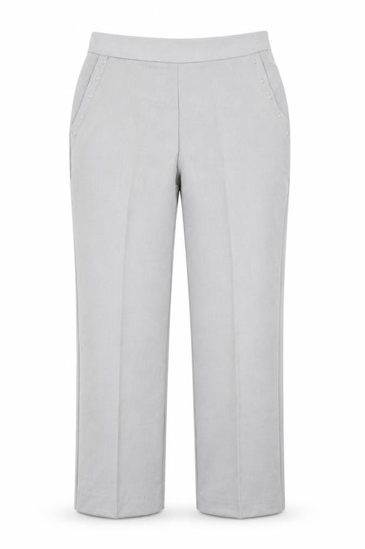 Anna Rose Womens Grey   Dress Pants Trousers Size 10 L25 in
