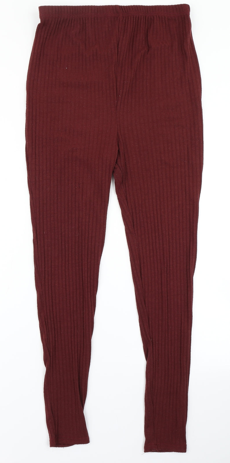 Boohoo Womens Red   Carpenter Trousers Size 8 L27 in