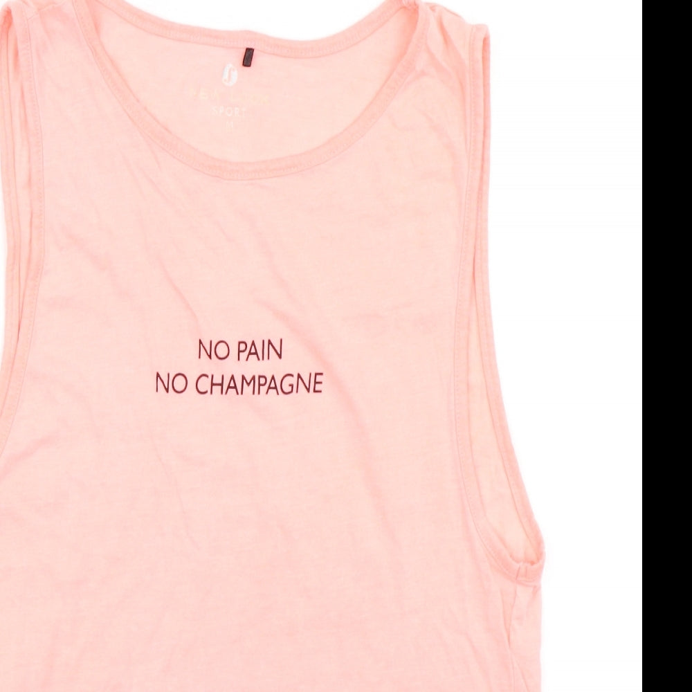 New Look Womens Pink   Basic Tank Size M