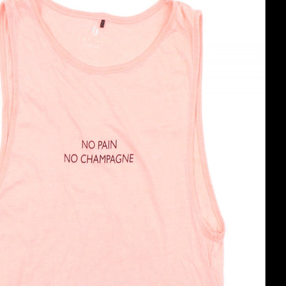 New Look Womens Pink   Basic Tank Size M