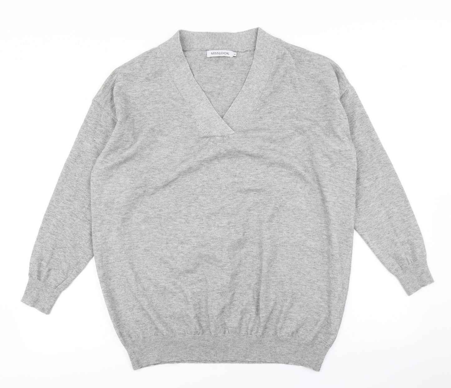 MissLook Womens Grey  Knit Pullover Jumper Size S