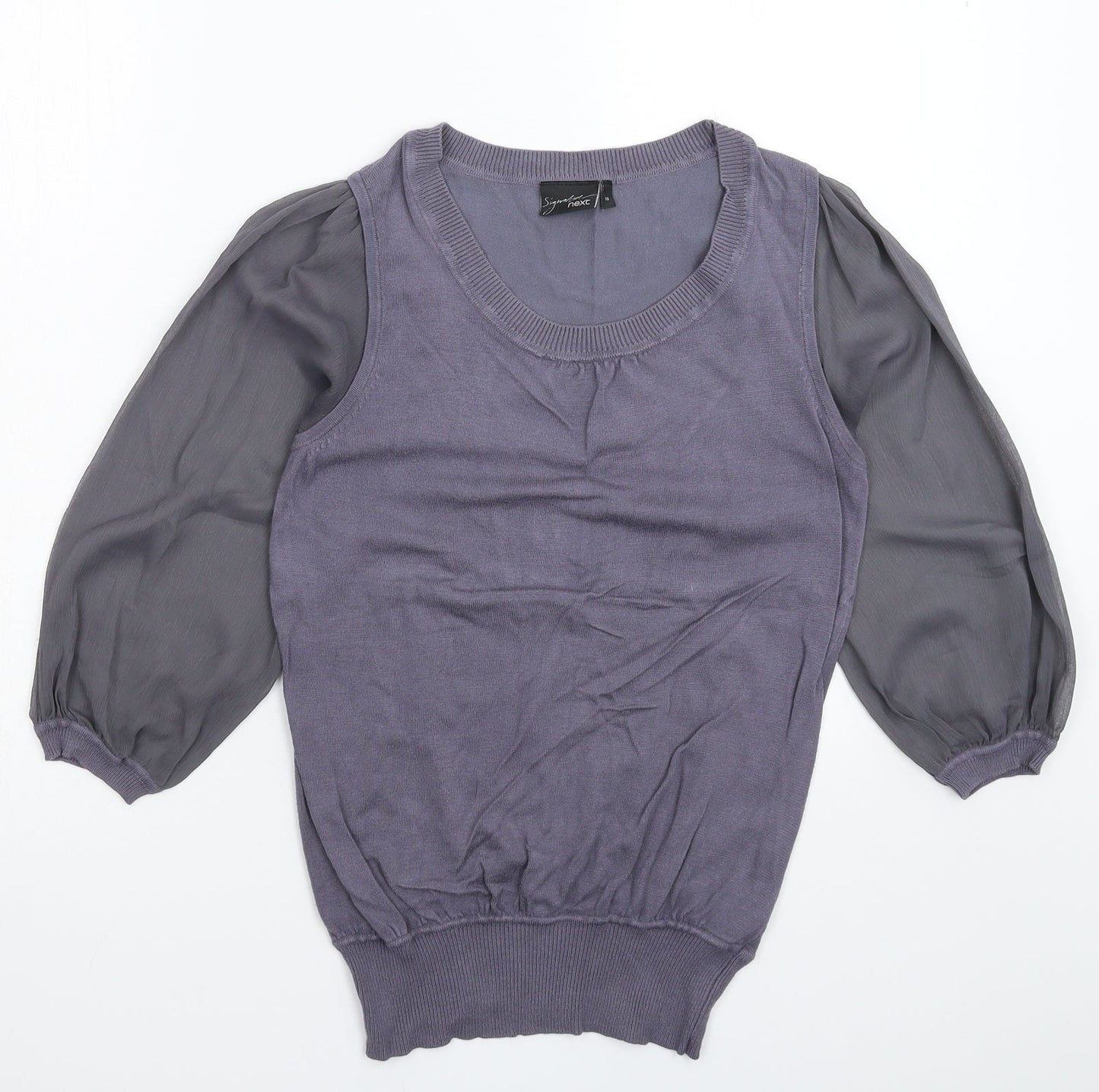NEXT Womens Grey  Knit Pullover Jumper Size 10