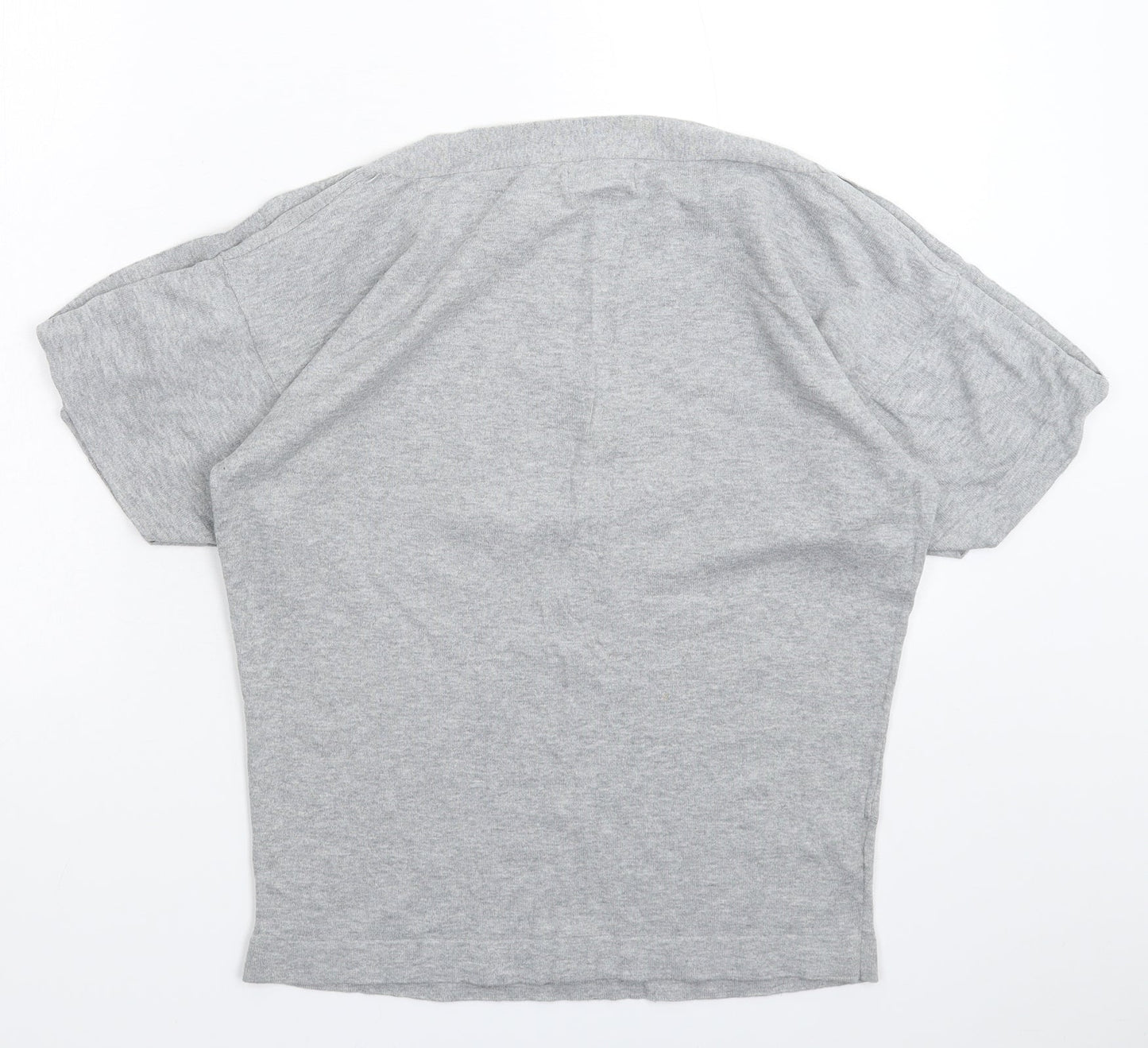 NEXT Womens Grey  Knit Basic T-Shirt Size 8