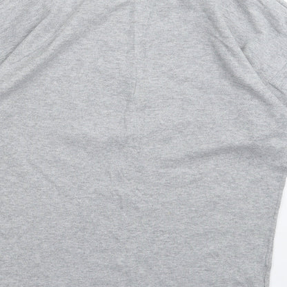 Next Womens Grey  Knit Basic T-Shirt Size 8