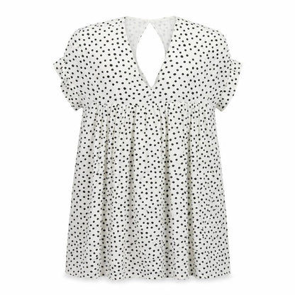 Kilky Womens White Polka Dot  Mini  Size M
