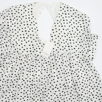 Kilky Womens White Polka Dot  Mini  Size M