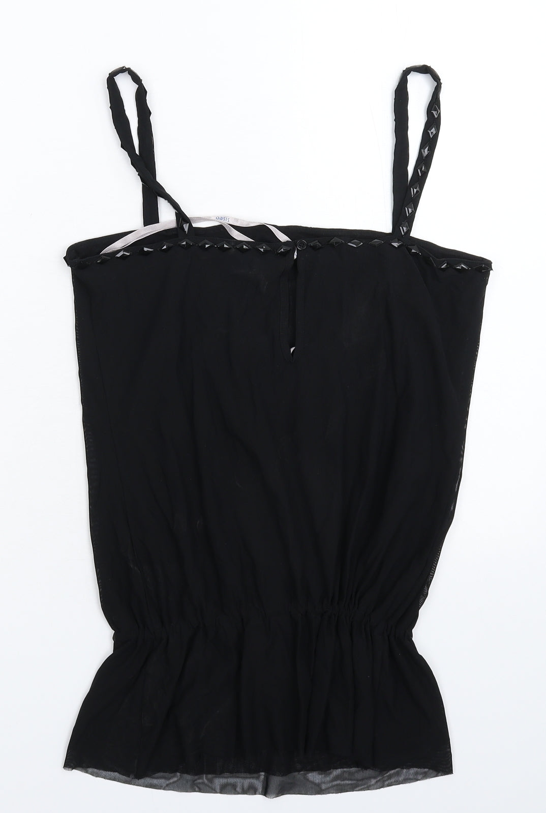 Oasis Womens Black   Basic Tank Size 14
