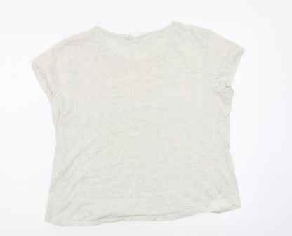 Preloved H&M Womens Multicoloured Polka Dot  Basic T-Shirt Size M - Back