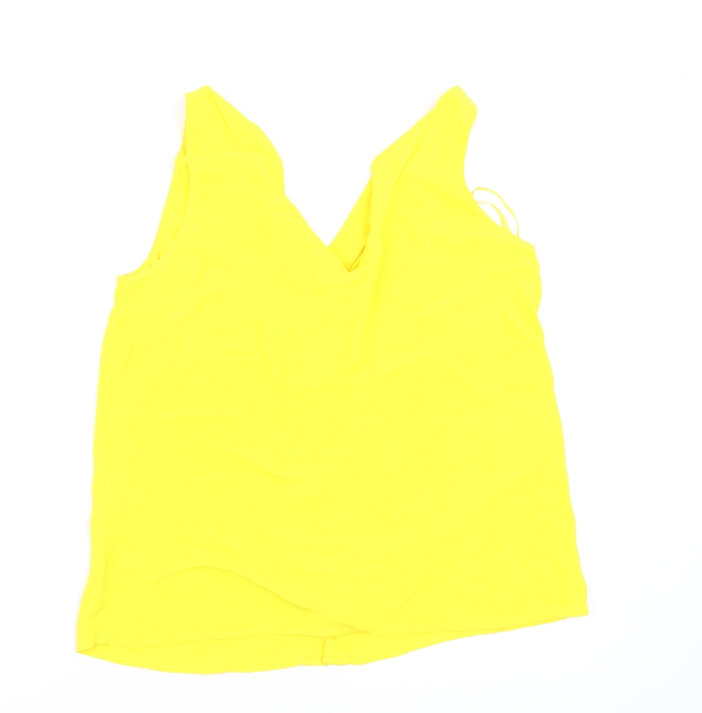 Warehouse Womens Yellow   Basic Blouse Size 12
