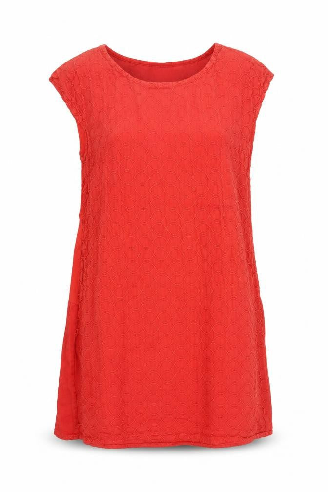 Preworn Womens Red Geometric  A-Line  Size L