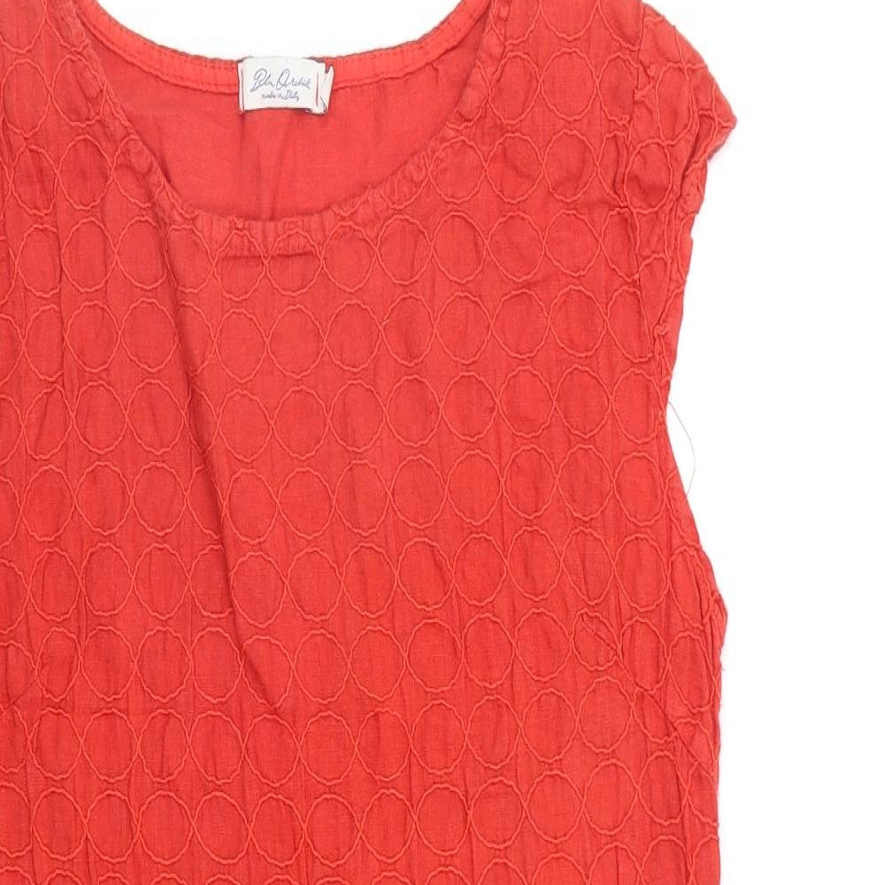 Preworn Womens Red Geometric  A-Line  Size L