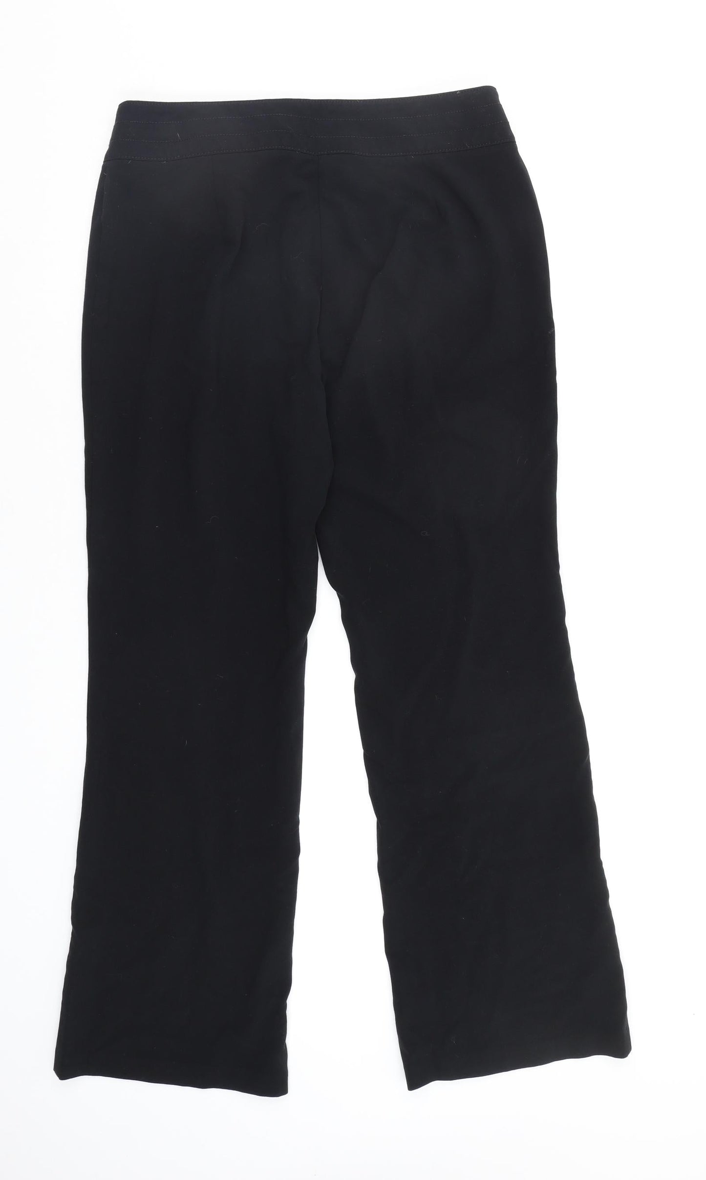 M&S Womens Black   Trousers  Size 14 L28 in